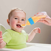 Silicone Baby Spoon Squeezing Feeding Bottle