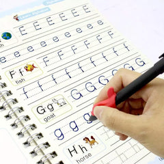 Magic book Practice [Pack of 4] | Tracing Handwriting First Preschool Baby Learning Books for Kids