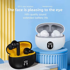 Stereo 895B Wireless Bluetooth Earbuds With Mic LED Display